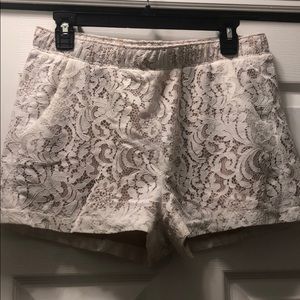 Bcbg lace shorts